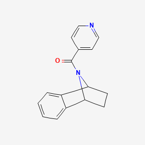 molecular formula C16H14N2O B2437489 Pyridin-4-yl(1,2,3,4-tetrahydro-1,4-epiminonaphthalen-9-yl)methanone CAS No. 2034516-22-6
