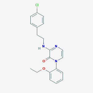 B2437497 3-{[2-(4-chlorophenyl)ethyl]amino}-1-(2-ethoxyphenyl)pyrazin-2(1H)-one CAS No. 899950-89-1