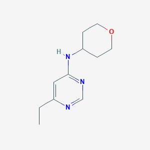 molecular formula C11H17N3O B2437504 6-ethyl-N-(oxan-4-yl)pyrimidin-4-amine CAS No. 1249598-65-9