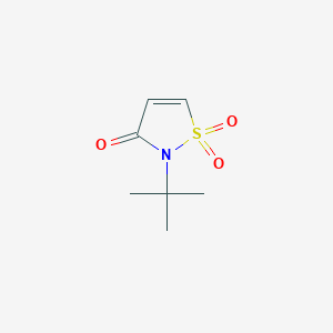 molecular formula C7H11NO3S B2437516 2-(叔丁基)异噻唑-3(2H)-酮-1,1-二氧化物 CAS No. 119639-24-6