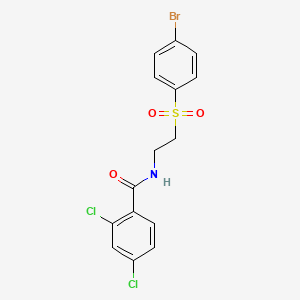 N-{2-[(4-bromophenyl)sulfonyl]ethyl}-2,4-dichlorobenzenecarboxamide