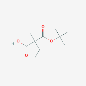 molecular formula C11H20O4 B2437522 2-(叔丁基羧基)-2-乙基丁酸 CAS No. 1909313-06-9