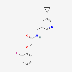 N-((5-cyclopropylpyridin-3-yl)methyl)-2-(2-fluorophenoxy)acetamide