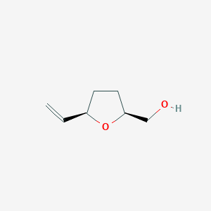 molecular formula C7H12O2 B2437528 [(2S,5R)-5-乙烯氧环己烷-2-基]甲醇 CAS No. 1932188-39-0