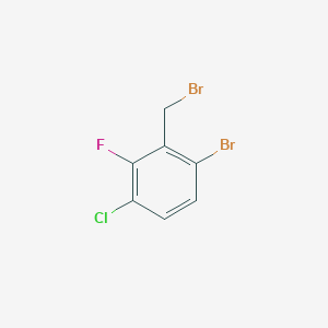 molecular formula C7H4Br2ClF B2437543 6-Bromo-3-chloro-2-fluorobenzyl bromide CAS No. 1820741-85-2