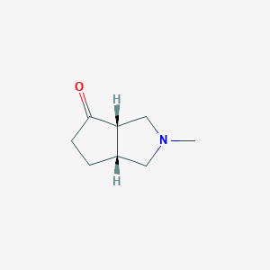(3As,6aR)-2-methyl-1,3,3a,5,6,6a-hexahydrocyclopenta[c]pyrrol-4-one
