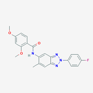 N-[2-(4-fluorophenyl)-6-methyl-2H-1,2,3-benzotriazol-5-yl]-2,4-dimethoxybenzamide