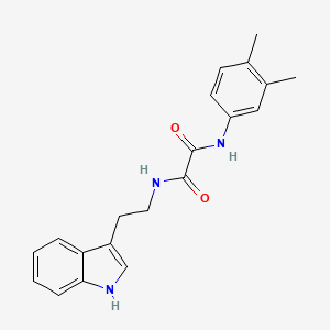 molecular formula C20H21N3O2 B2437550 N'-(3,4-二甲苯基)-N-[2-(1H-吲哚-3-基)乙基]草酰胺 CAS No. 812641-46-6