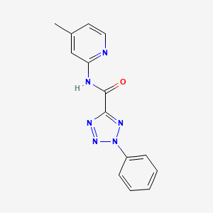 N-(4-methylpyridin-2-yl)-2-phenyl-2H-tetrazole-5-carboxamide