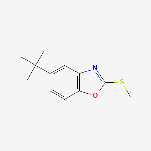 molecular formula C12H15NOS B2437558 5-Tert-butyl-2-methylsulfanyl-1,3-benzoxazole CAS No. 1280199-62-3