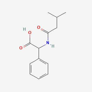 2-(3-Methylbutanamido)-2-phenylacetic acid