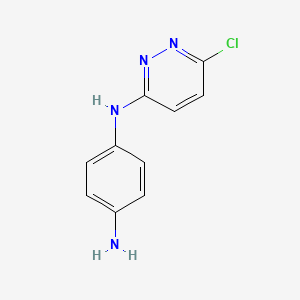 molecular formula C10H9ClN4 B2437565 N-(6-氯哒嗪-3-基)苯-1,4-二胺 CAS No. 438220-52-1