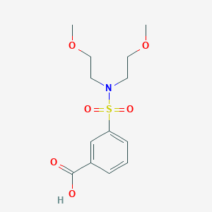 3-[bis(2-methoxyethyl)sulfamoyl]benzoic Acid