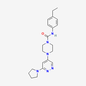 N-(4-ethylphenyl)-4-(6-(pyrrolidin-1-yl)pyridazin-4-yl)piperazine-1-carboxamide