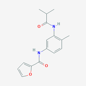 molecular formula C16H18N2O3 B243759 N-[3-(isobutyrylamino)-4-methylphenyl]-2-furamide 