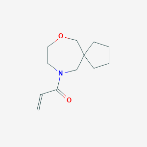 molecular formula C12H19NO2 B2437603 1-(7-Oxa-10-azaspiro[4.6]undecan-10-yl)prop-2-en-1-one CAS No. 2190141-83-2