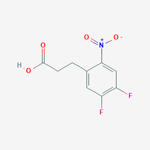 molecular formula C9H7F2NO4 B2437627 3-(4,5-Difluoro-2-nitrophenyl)propanoic acid CAS No. 2229350-88-1