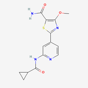 molecular formula C14H14N4O3S B2437636 GSK-3beta inhibitor 2 CAS No. 1702428-31-6