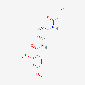 molecular formula C19H22N2O4 B243764 N-[3-(butanoylamino)phenyl]-2,4-dimethoxybenzamide 
