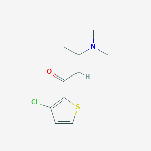 molecular formula C10H12ClNOS B2437641 1-(3-Chlorothiophen-2-yl)-3-(dimethylamino)but-2-en-1-one CAS No. 860788-52-9