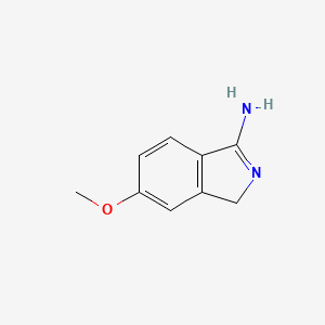 molecular formula C9H10N2O B2437658 6-Methoxy-1H-isoindol-3-amine CAS No. 752153-72-3