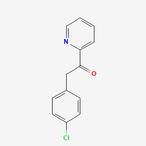 molecular formula C13H10ClNO B2437665 2-(4-Chlorophenyl)-1-(pyridin-2-yl)ethan-1-one CAS No. 204993-73-7