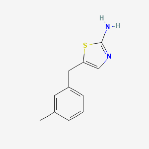 molecular formula C11H12N2S B2437666 5-(3-Methylbenzyl)-1,3-thiazol-2-amine CAS No. 300827-54-7