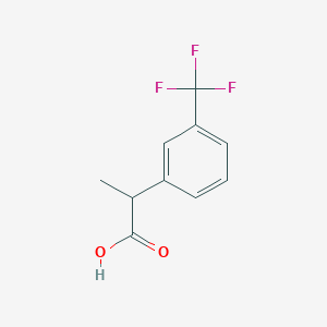 molecular formula C10H9F3O2 B2437667 2-(3-(Trifluoromethyl)phenyl)propanoic acid CAS No. 68718-08-1