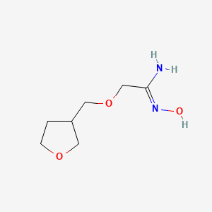 molecular formula C7H14N2O3 B2437668 N'-hydroxy-2-[(oxolan-3-yl)methoxy]ethanimidamide CAS No. 1251410-28-2