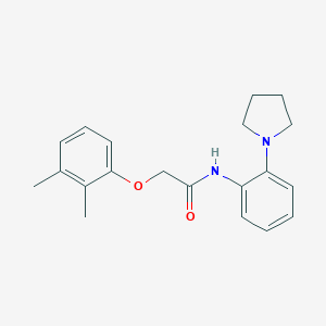 molecular formula C20H24N2O2 B243767 2-(2,3-dimethylphenoxy)-N-(2-pyrrolidin-1-ylphenyl)acetamide 