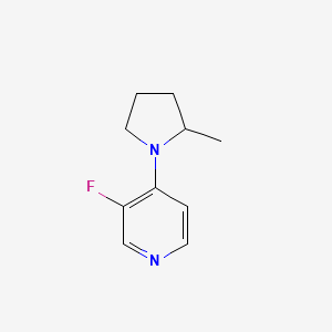 molecular formula C10H13FN2 B2437680 3-Fluoro-4-(2-methylpyrrolidin-1-yl)pyridine CAS No. 2375271-45-5
