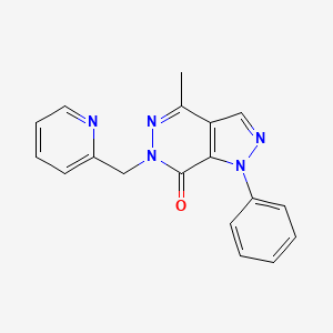 4-methyl-1-phenyl-6-(pyridin-2-ylmethyl)-1H-pyrazolo[3,4-d]pyridazin-7(6H)-one