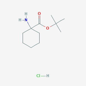 molecular formula C11H22ClNO2 B2437693 Tert-butyl 1-aminocyclohexane-1-carboxylate hydrochloride CAS No. 2138278-93-8
