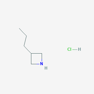 molecular formula C6H14ClN B2437707 3-Propyl-azetidine hydrochloride CAS No. 2231674-53-4
