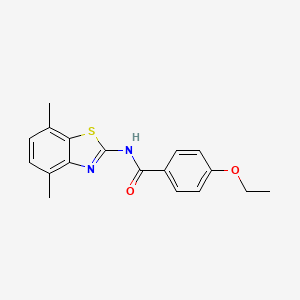 molecular formula C18H18N2O2S B2437723 N-(4,7-dimethyl-1,3-benzothiazol-2-yl)-4-ethoxybenzamide CAS No. 900868-08-8