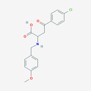 molecular formula C18H18ClNO4 B2437727 4-(4-氯苯基)-2-{[(4-甲氧苯基)甲基]氨基}-4-氧代丁酸 CAS No. 329929-05-7