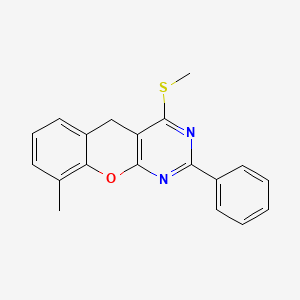 9-methyl-4-(methylthio)-2-phenyl-5H-chromeno[2,3-d]pyrimidine
