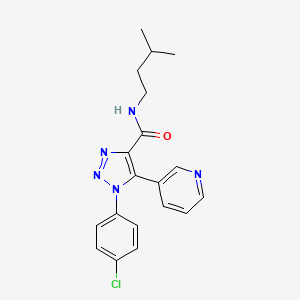 molecular formula C19H20ClN5O B2437738 N-(3-氟苯甲基)-N'-[1-(甲磺酰基)-2,3-二氢-1H-吲哚-6-基]脲 CAS No. 1207037-85-1