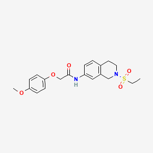 molecular formula C20H24N2O5S B2437740 N-(2-(ethylsulfonyl)-1,2,3,4-tetrahydroisoquinolin-7-yl)-2-(4-methoxyphenoxy)acetamide CAS No. 955232-19-6