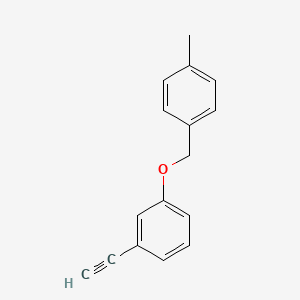 molecular formula C16H14O B2437754 3-乙炔基-1-(4-甲基苄基)氧基苯 CAS No. 1260890-36-5