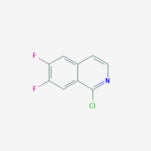 molecular formula C9H4ClF2N B2437764 1-Chloro-6,7-difluoroisoquinoline CAS No. 1602501-66-5