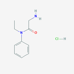 molecular formula C10H15ClN2O B2437766 2-Amino-N-ethyl-N-phenylacetamide hydrochloride CAS No. 2126162-20-5