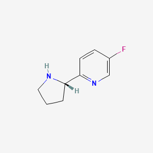 molecular formula C9H11FN2 B2437767 (S)-5-Fluoro-2-(pyrrolidin-2-yl)pyridine CAS No. 1213669-31-8