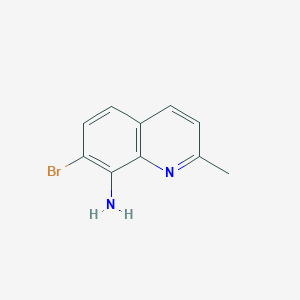 molecular formula C10H9BrN2 B2437772 7-Bromo-2-methylquinolin-8-amine CAS No. 1216061-60-7