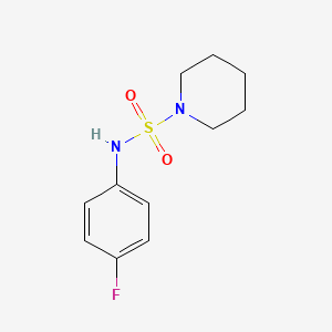 molecular formula C11H15FN2O2S B2437808 N-(4-氟苯基)哌啶-1-磺酰胺 CAS No. 446052-57-9