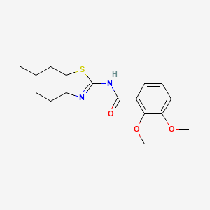 molecular formula C17H20N2O3S B2437811 2,3-二甲氧基-N-(6-甲基-4,5,6,7-四氢苯并[d]噻唑-2-基)苯甲酰胺 CAS No. 896010-54-1