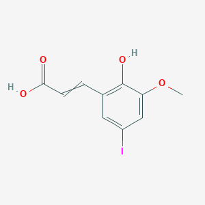 3-(2-Hydroxy-5-iodo-3-methoxyphenyl)prop-2-enoic acid