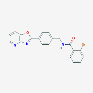 molecular formula C20H14BrN3O2 B243782 2-bromo-N-(4-[1,3]oxazolo[4,5-b]pyridin-2-ylbenzyl)benzamide 