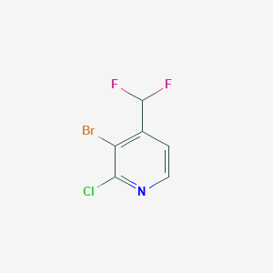 3-Bromo-2-chloro-4-(difluoromethyl)pyridine