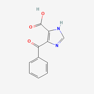 molecular formula C11H8N2O3 B2437848 4-benzoyl-1H-imidazole-5-carboxylic acid CAS No. 313968-01-3